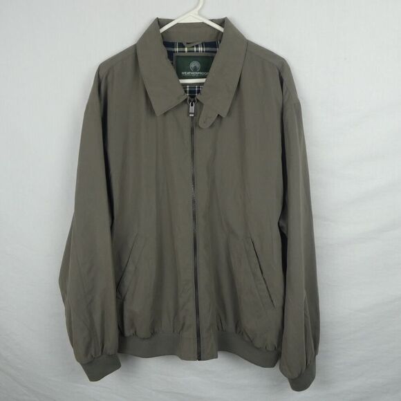 Weatherproof Micro Suede Bomber Golf Water Resistant Multi Lined Jacket Coat XL - Picture 1 of 13